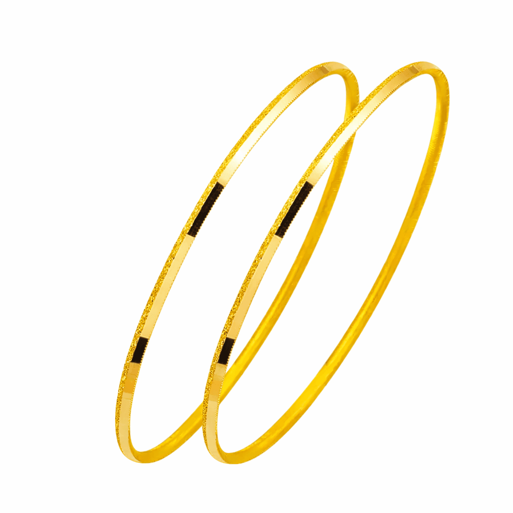 Simli 22 Ayar Altın Ajda Bilezik (2*10) 20 gr.