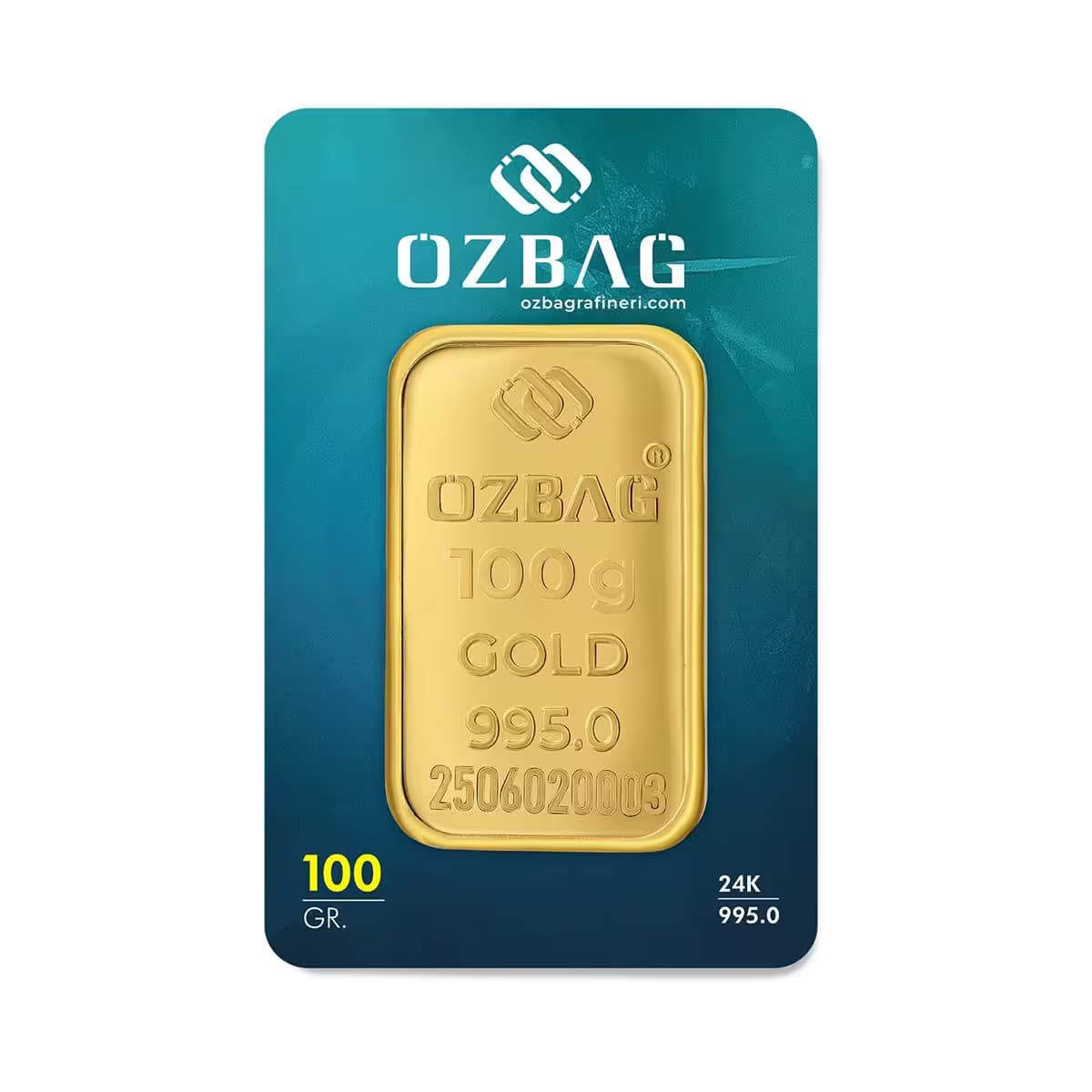 100 Gram 24 Ayar Külçe Altın