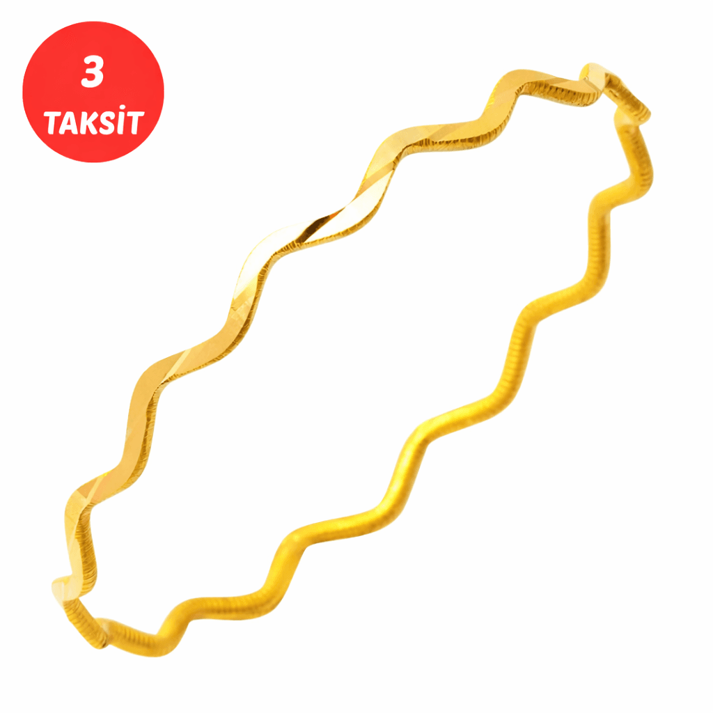 10 Gr Zikzaklı Ajda Altın Bilezik 22 Ayar
