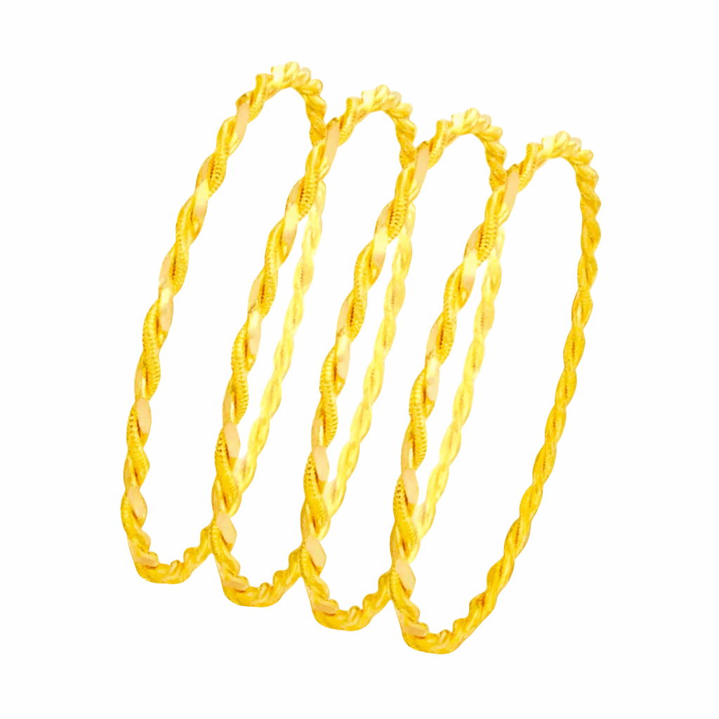 40 Gr (4*10 Gram) 22 Ayar Işçiliksiz Paftalı Burma Bilezik